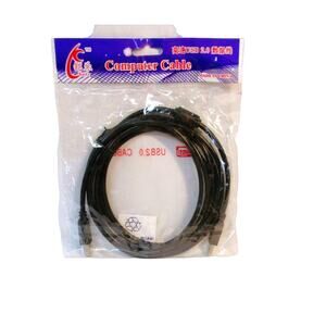 KaiLe Computer Printer Cable Black Six Feet Long USB 2.0 Office Supply